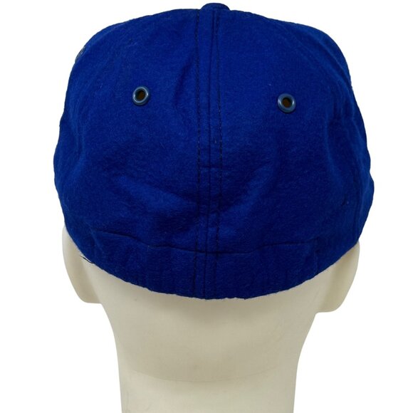 Harvard Wool Cobalt Blue Fitted Baseball Cap Hat Sz Large Vtg + Extra Hat - READ - Picture 6 of 16